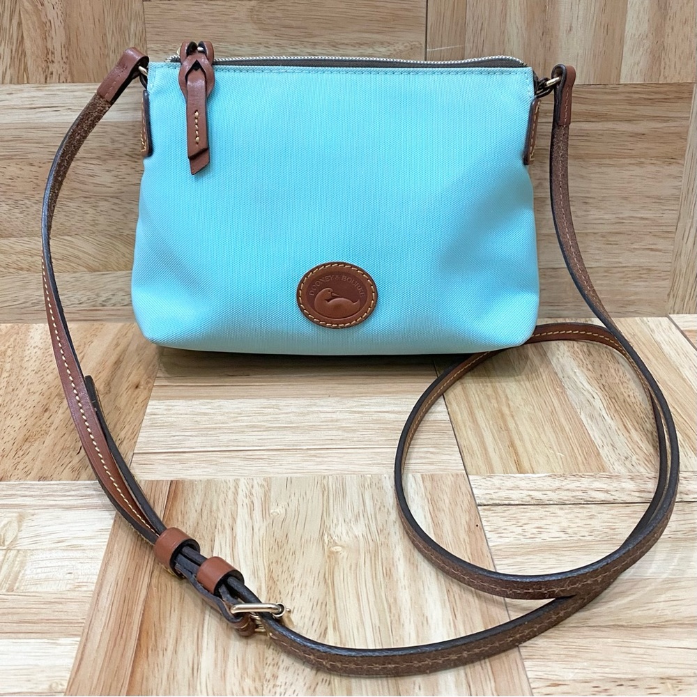 DOONEY & BOURKE Nylon Crossbody Pouchette Bag in Light Blue